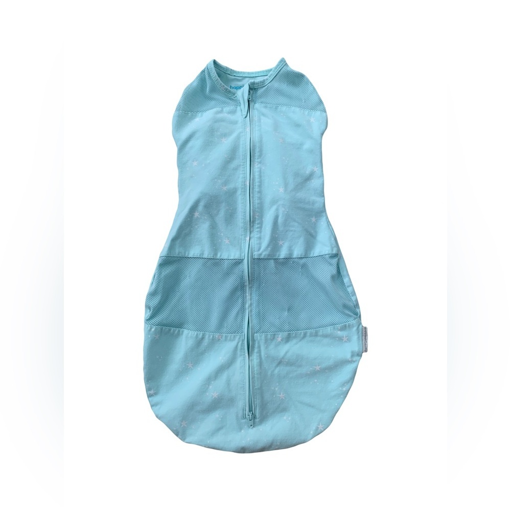 Happiest Baby Size M Teal Stars Sleepea 5-Second Swaddle